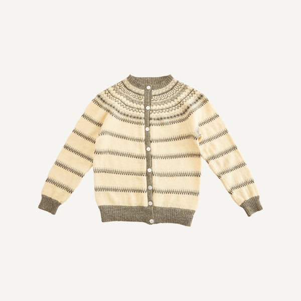 VINTAGE HAND KNIT FAIR ISLE CARDIGAN