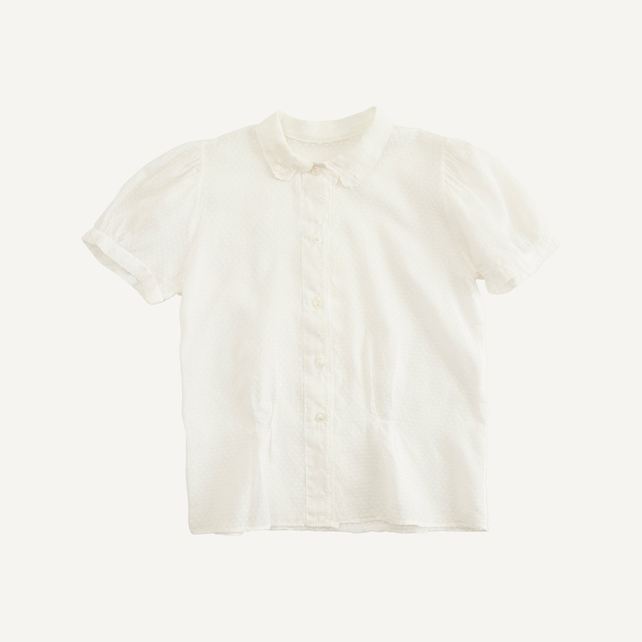 VINTAGE CHILDREN'S SWISS DOT SHIRT