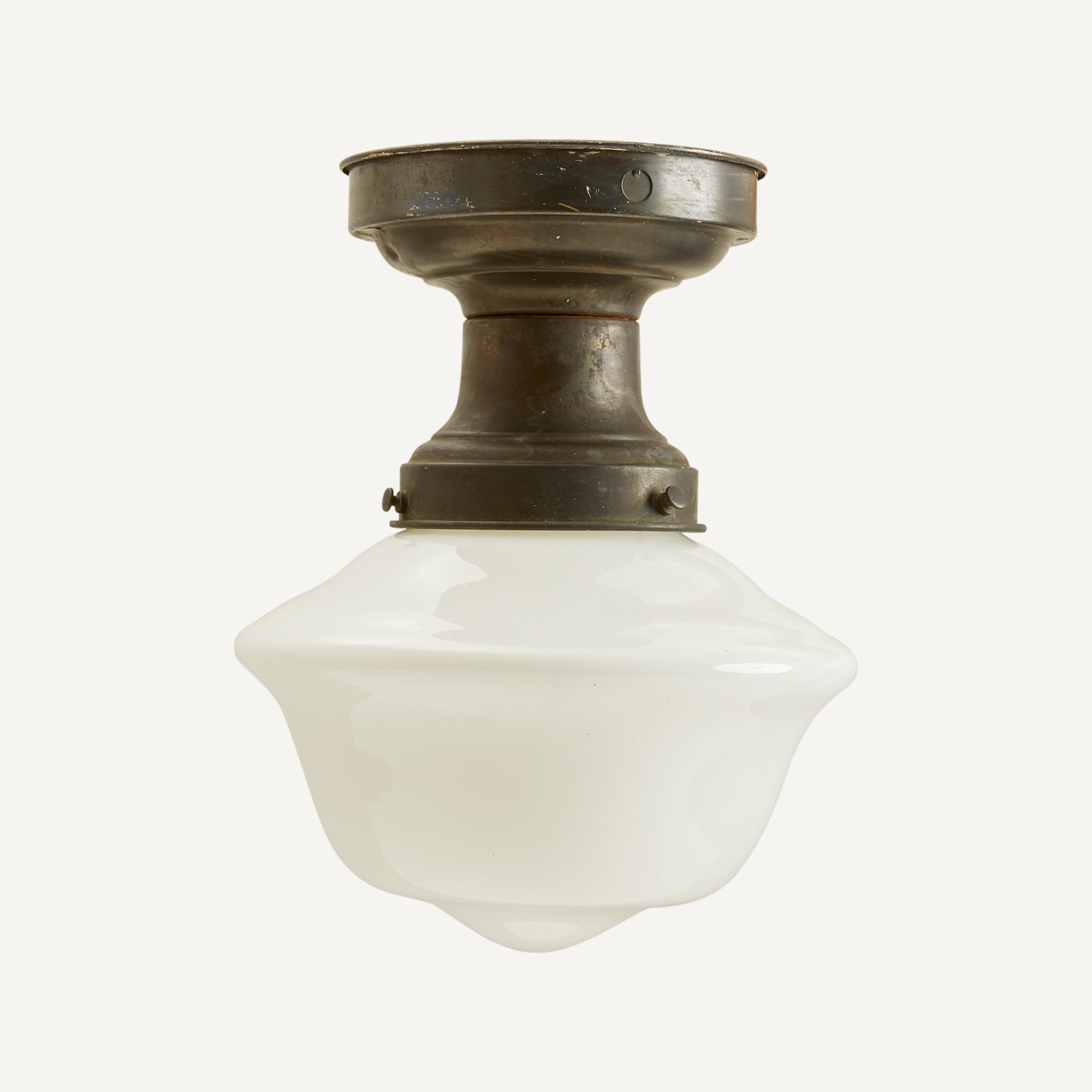 ANTIQUE SCHOOL HOUSE FLUSH MOUNT