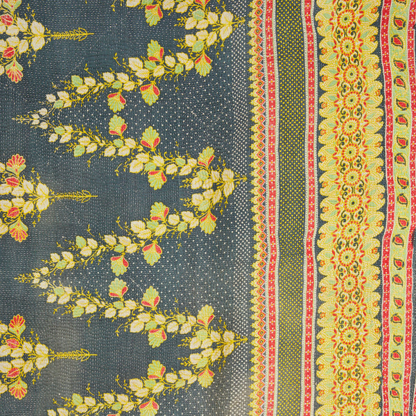 UPCYCLED VINTAGE KANTHA QUILT