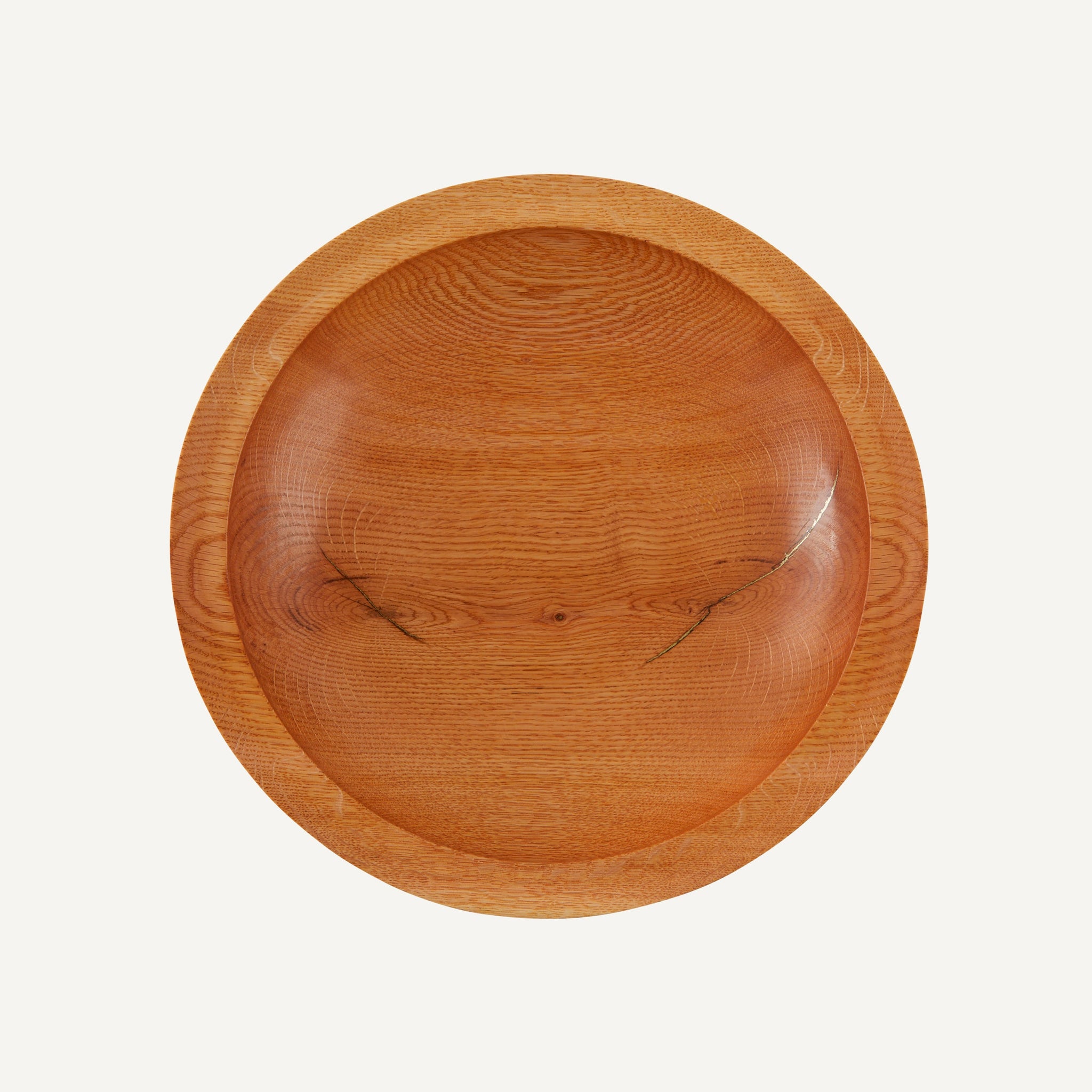 RED OAK HAND-TURNED KINTSUGI WOOD BOWL