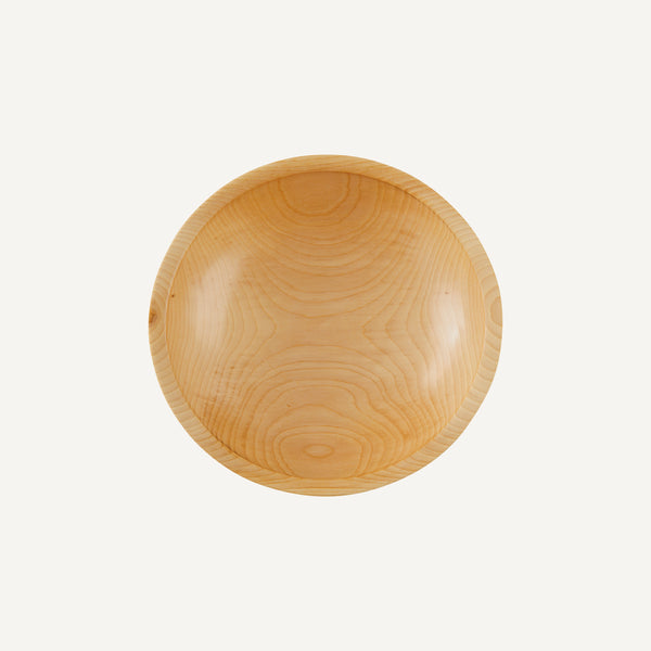 HICKORY HAND-TURNED WOOD BOWL