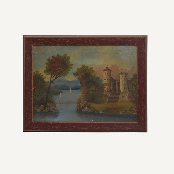 ANTIQUE SCENIC OIL PAINTING