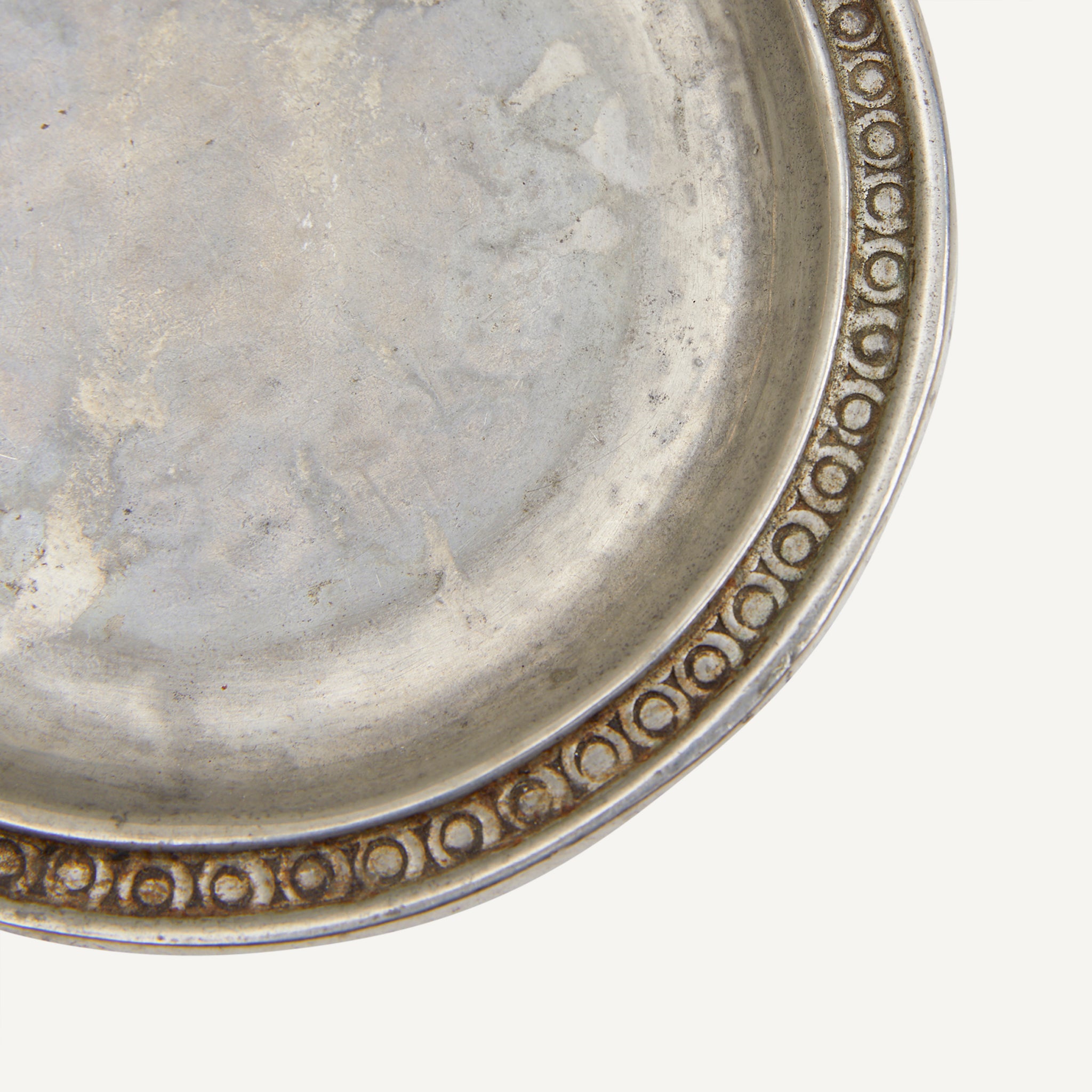 VINTAGE PEWTER WINE COASTER