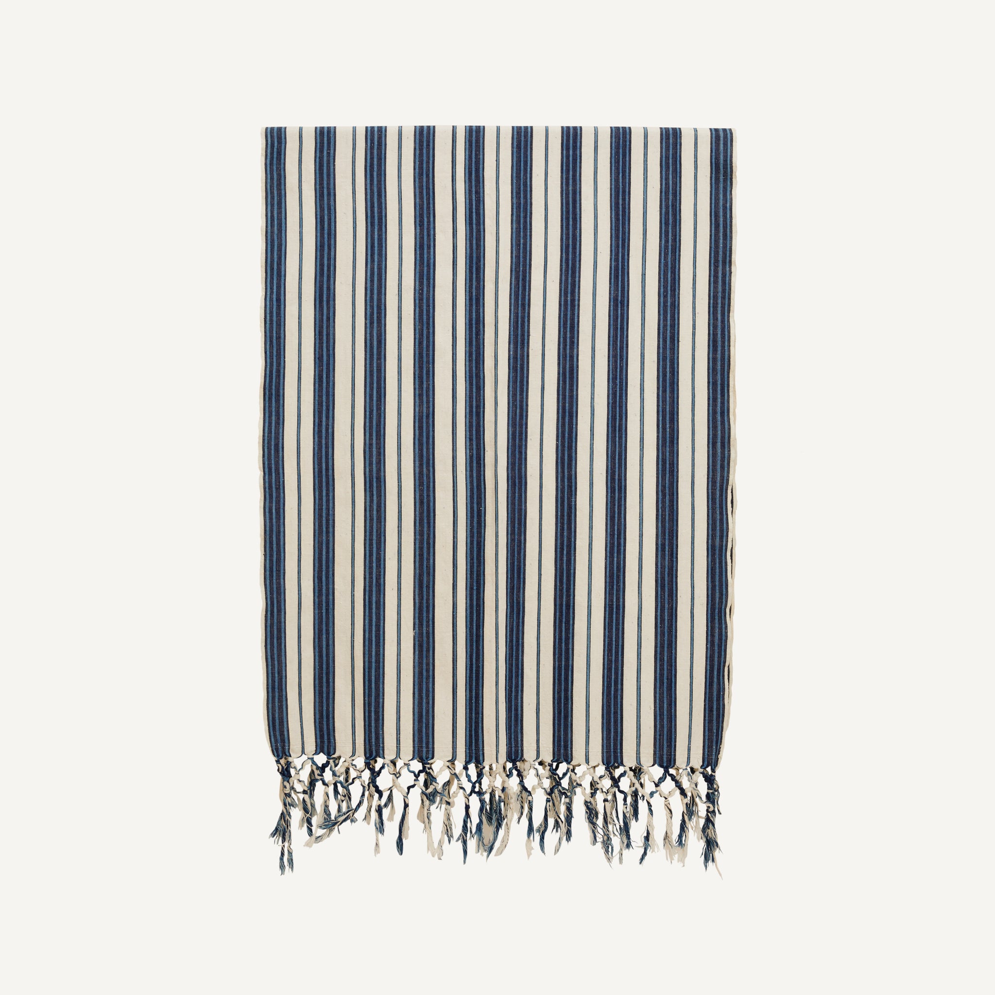 VINTAGE INDIGO STRIPED TEXTILE