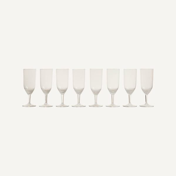 VINTAGE CRYSTAL CHAMPAGNE FLUTES