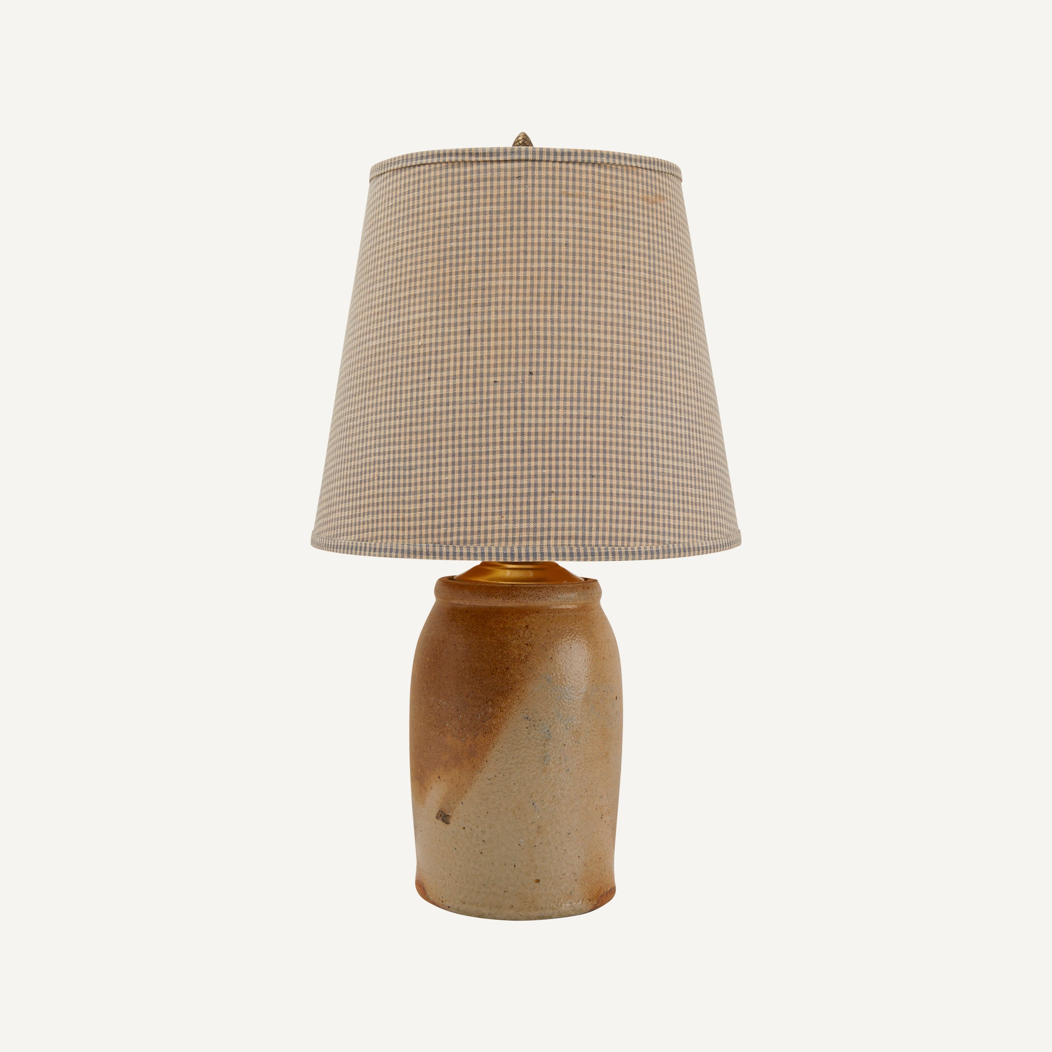 ANTIQUE STONEWARE JUG LAMP