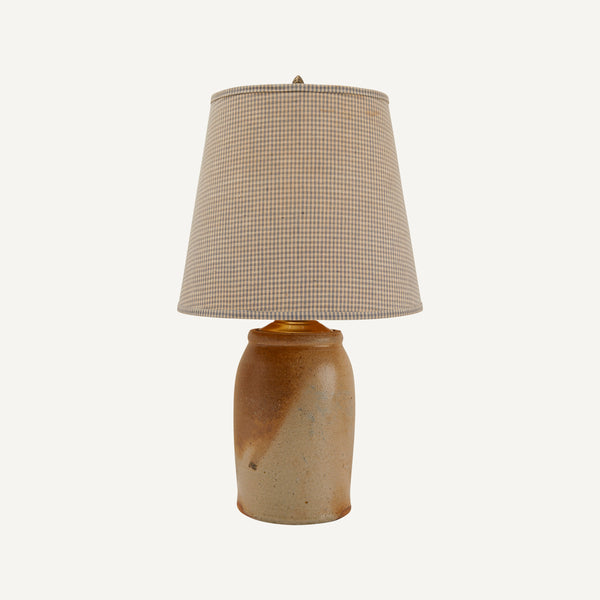 ANTIQUE STONEWARE JUG LAMP
