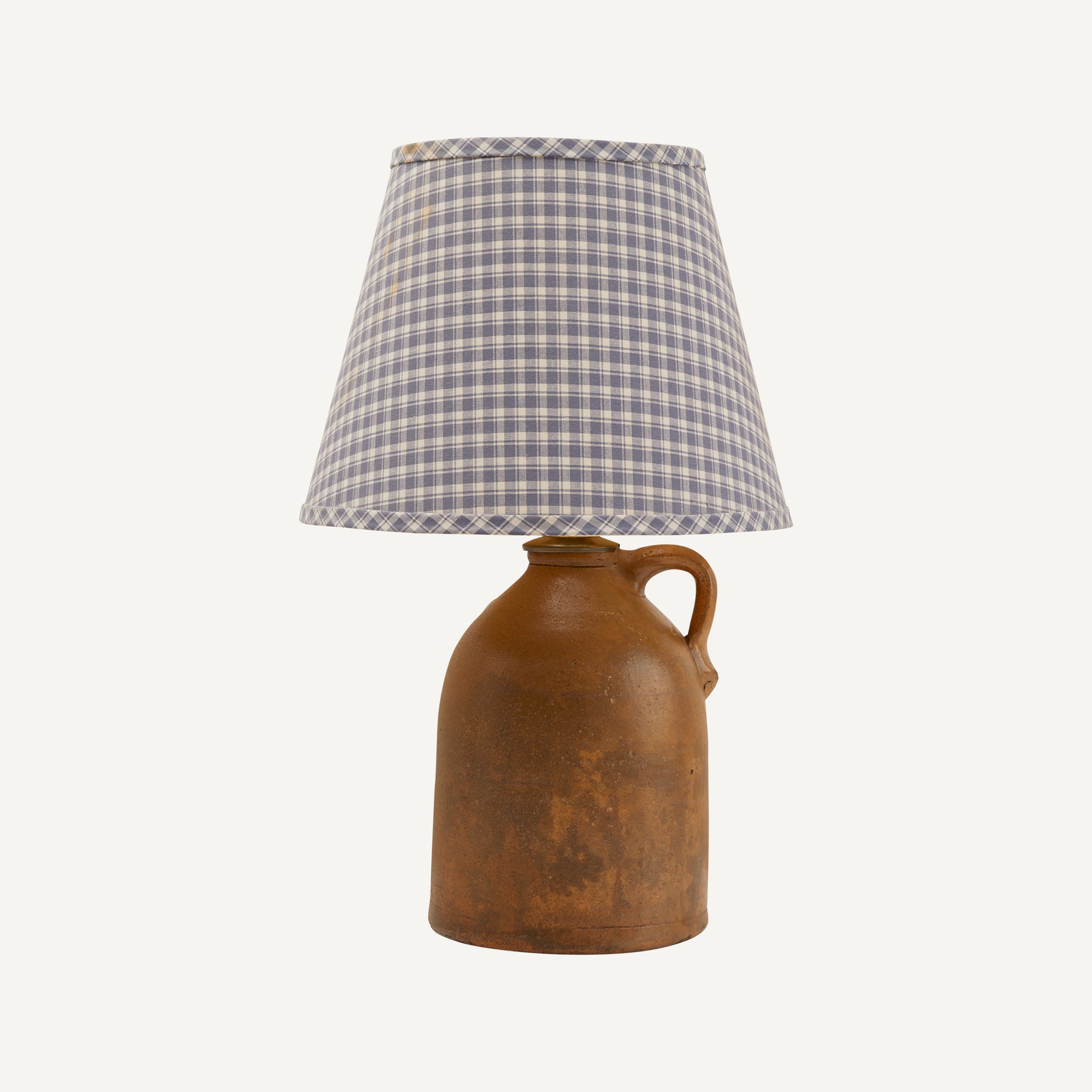 ANTIQUE STONEWARE JUG LAMP