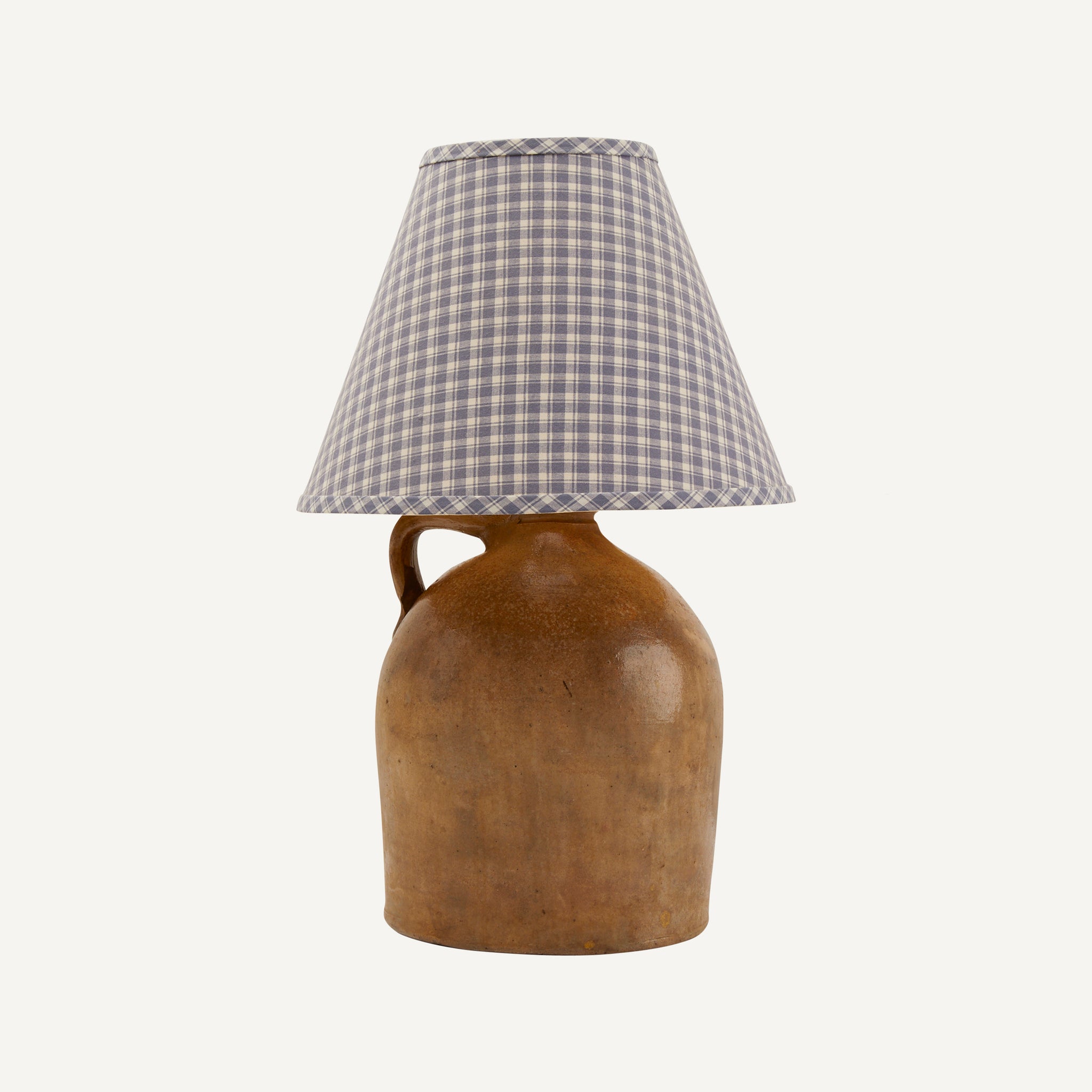 ANTIQUE STONEWARE JUG LAMP