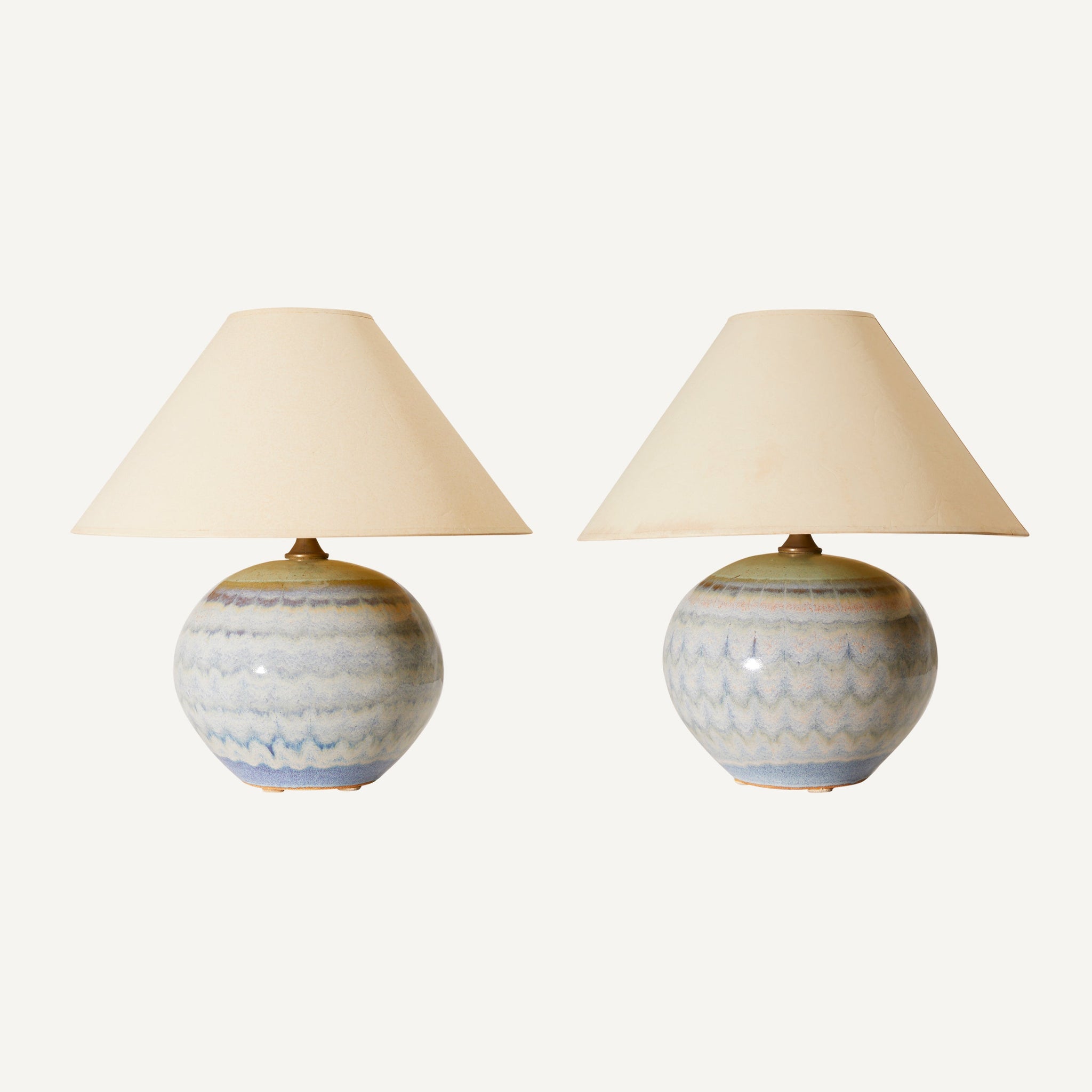 VINTAGE ART POTTERY LAMPS