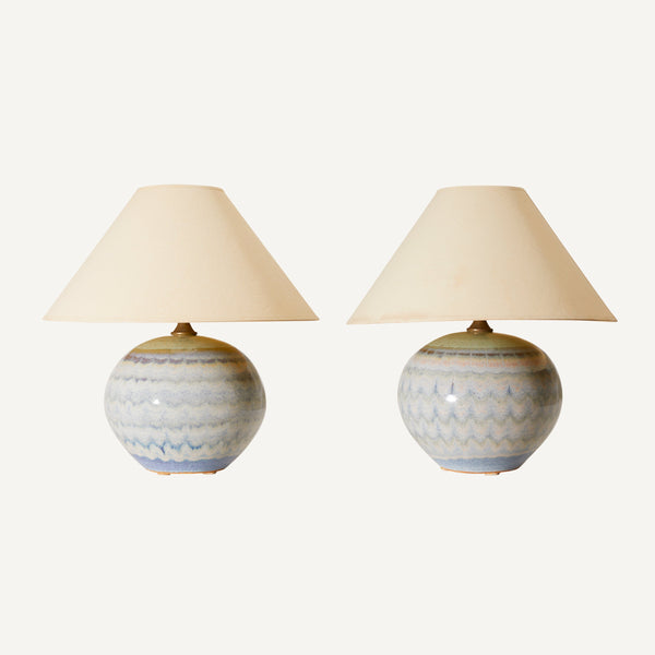 VINTAGE ART POTTERY LAMPS