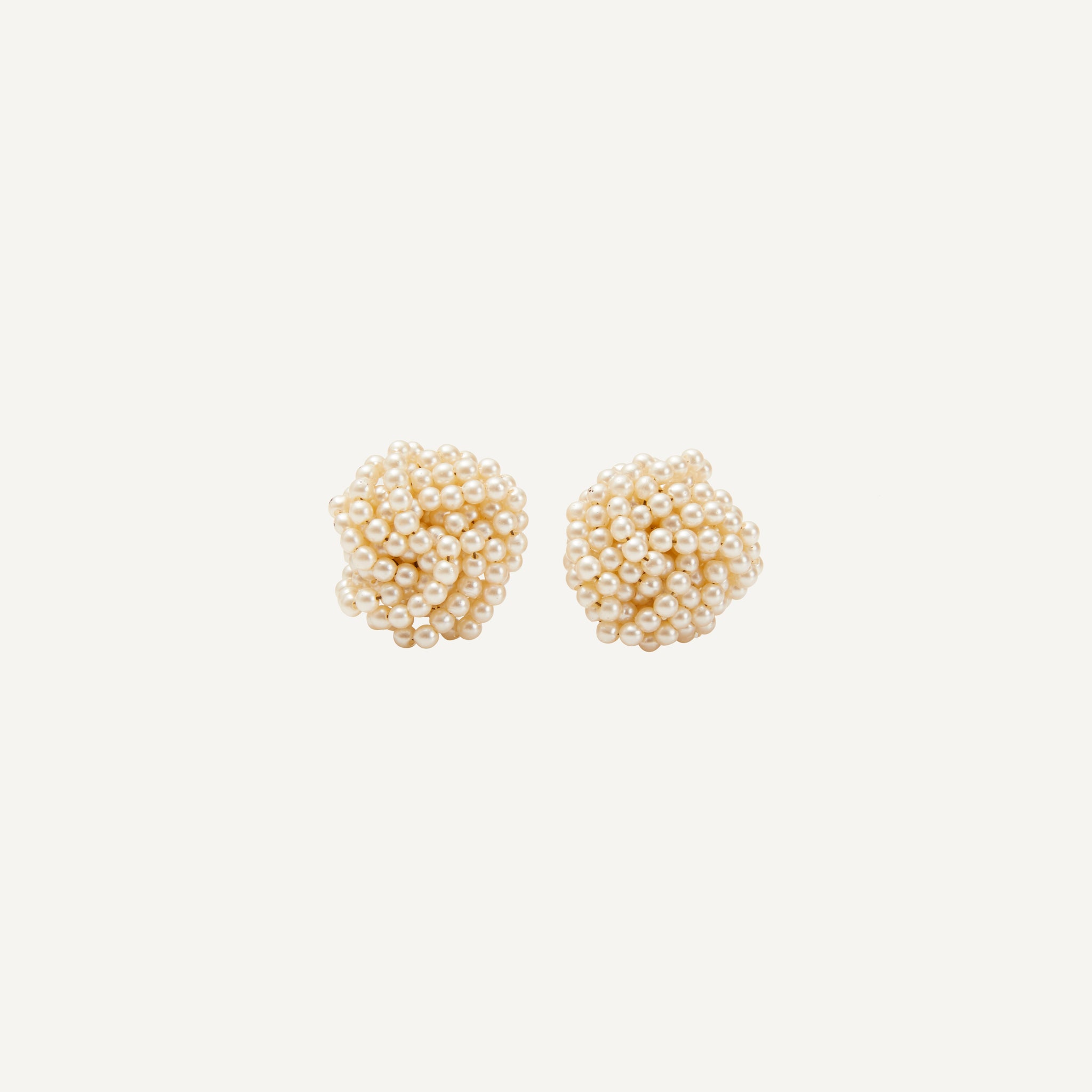 VINTAGE BEADED PEARL EARRINGS