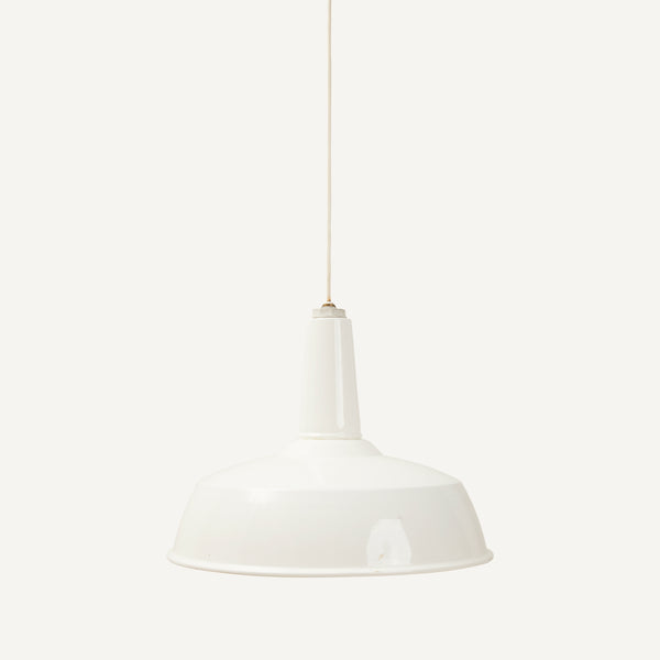 VINTAGE ENAMELED FACTORY PENDANT