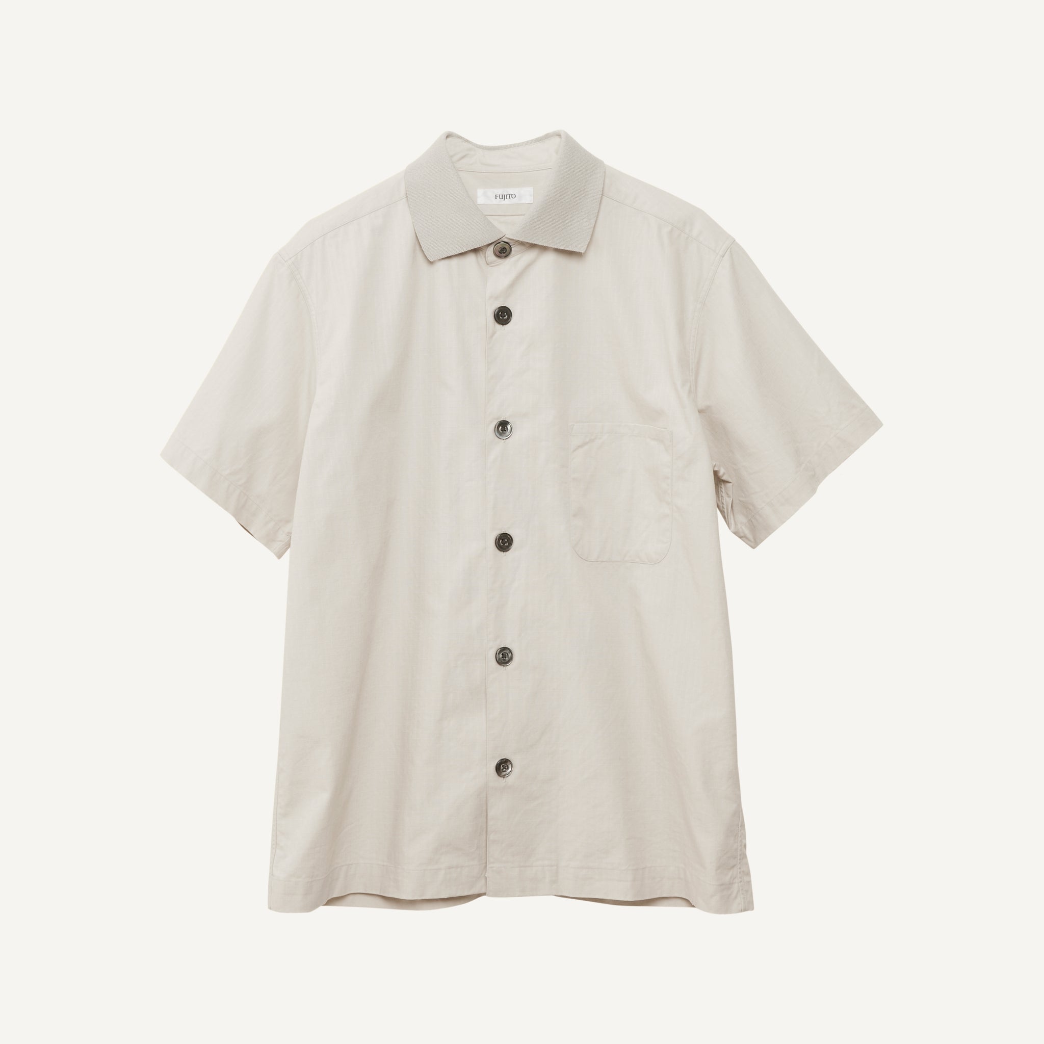 FUJITO RIBBED COLLAR SHIRT