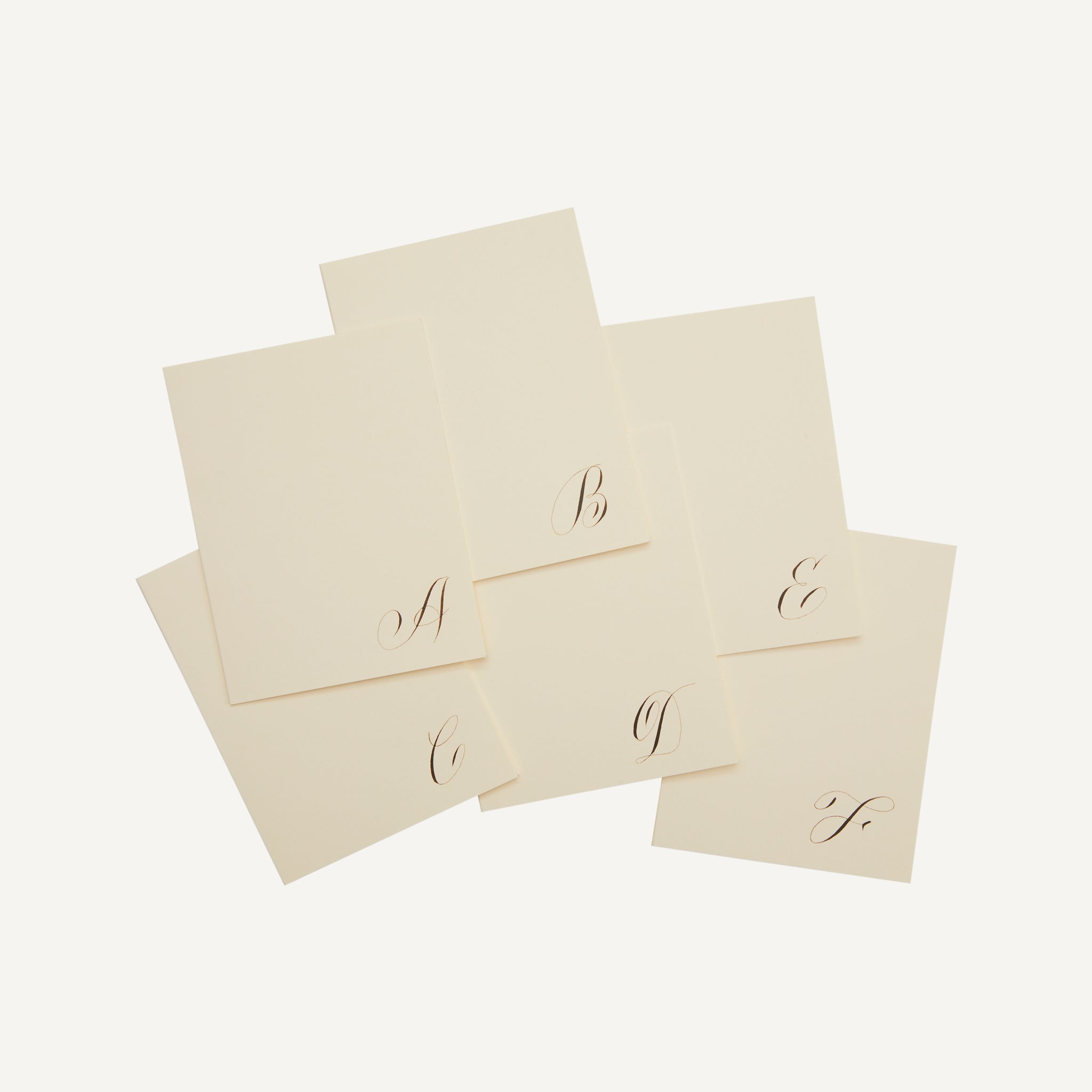 CALLIGRAPHY INITIAL CARD
