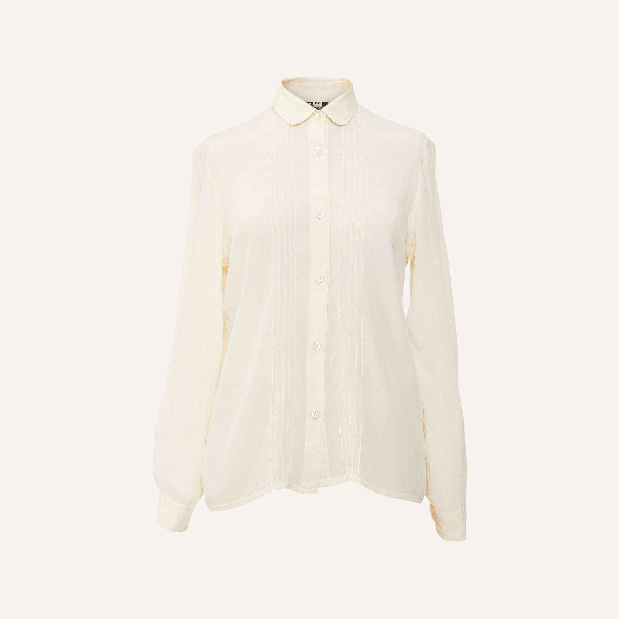 VINTAGE SILK PINTUCK SHIRT