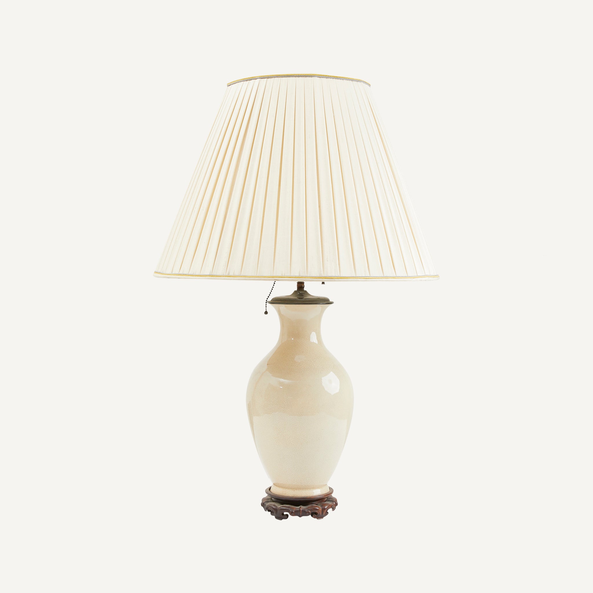 ANTIQUE RAKU LAMP