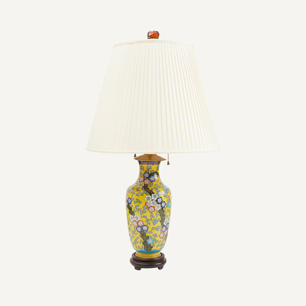 ANTIQUE CLOISONNE LAMP