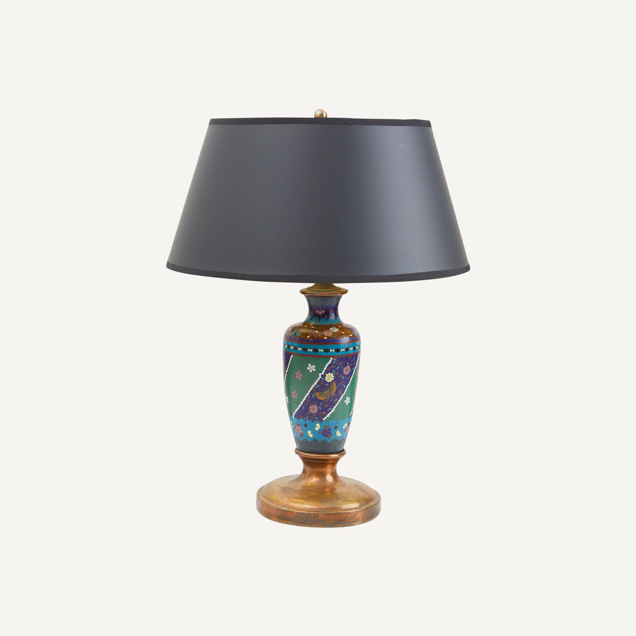 ANTIQUE CLOISONNE TABLE LAMP