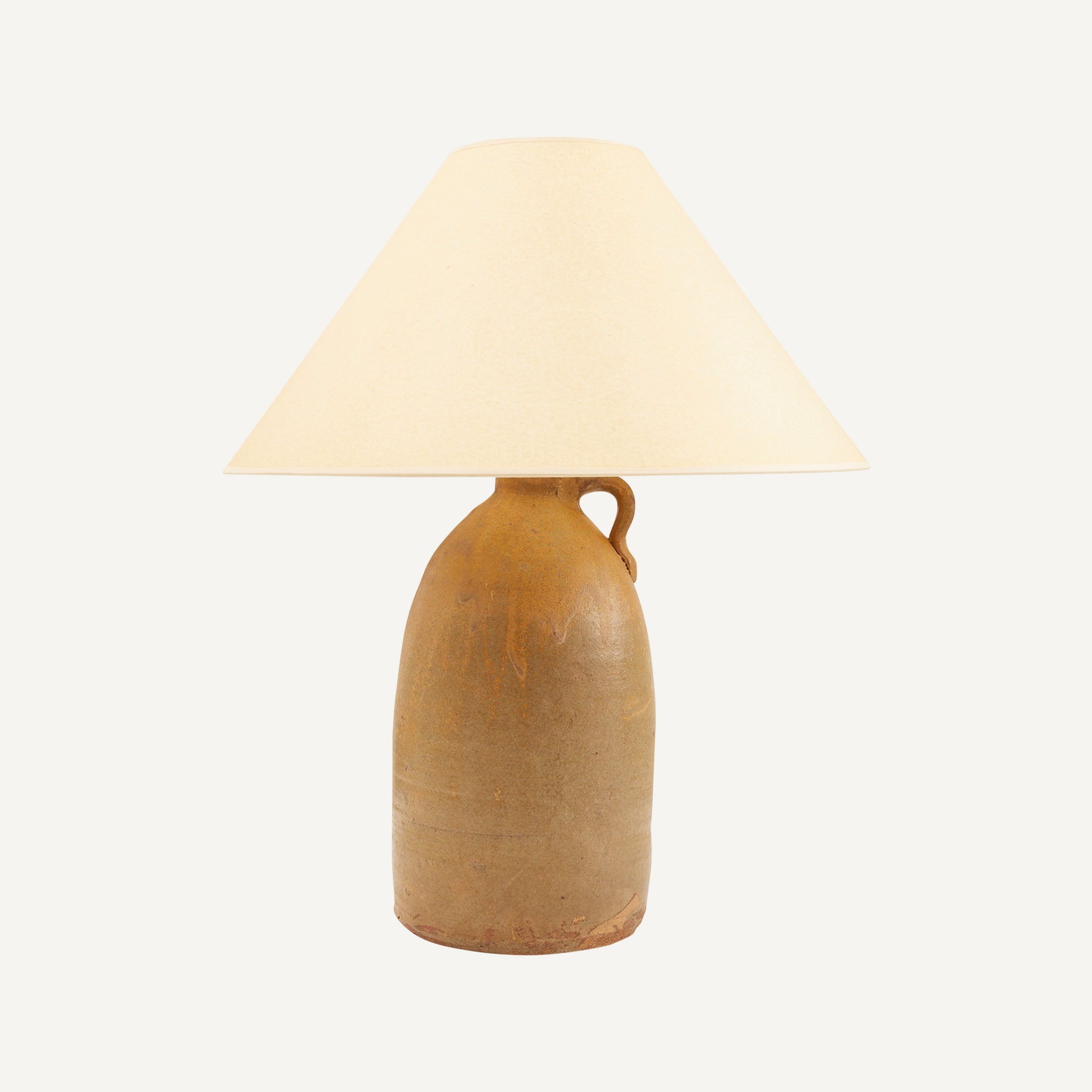 ANTIQUE STONEWARE JUG LAMP