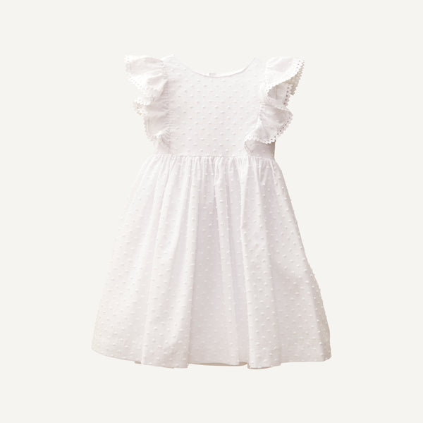 PLAIN GOODS SWISS DOT DRESS
