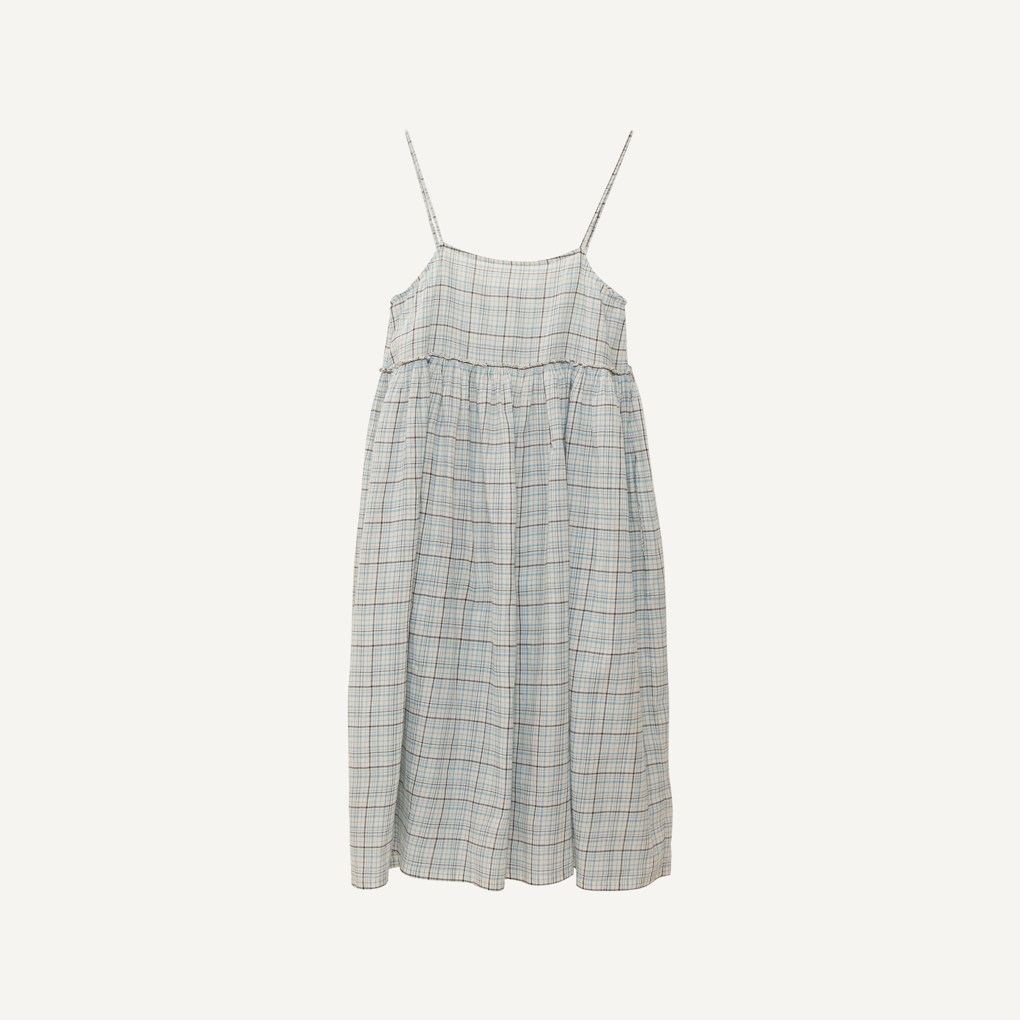 MAKU CHECK SLIP DRESS