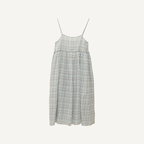 MAKU CHECK SLIP DRESS