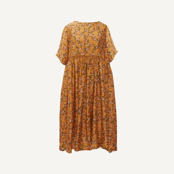 MAKU FLORAL SILK DRESS