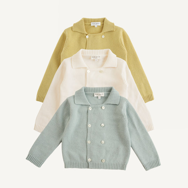 PLAIN GOODS DOUBLE BREASTED CARDIGAN