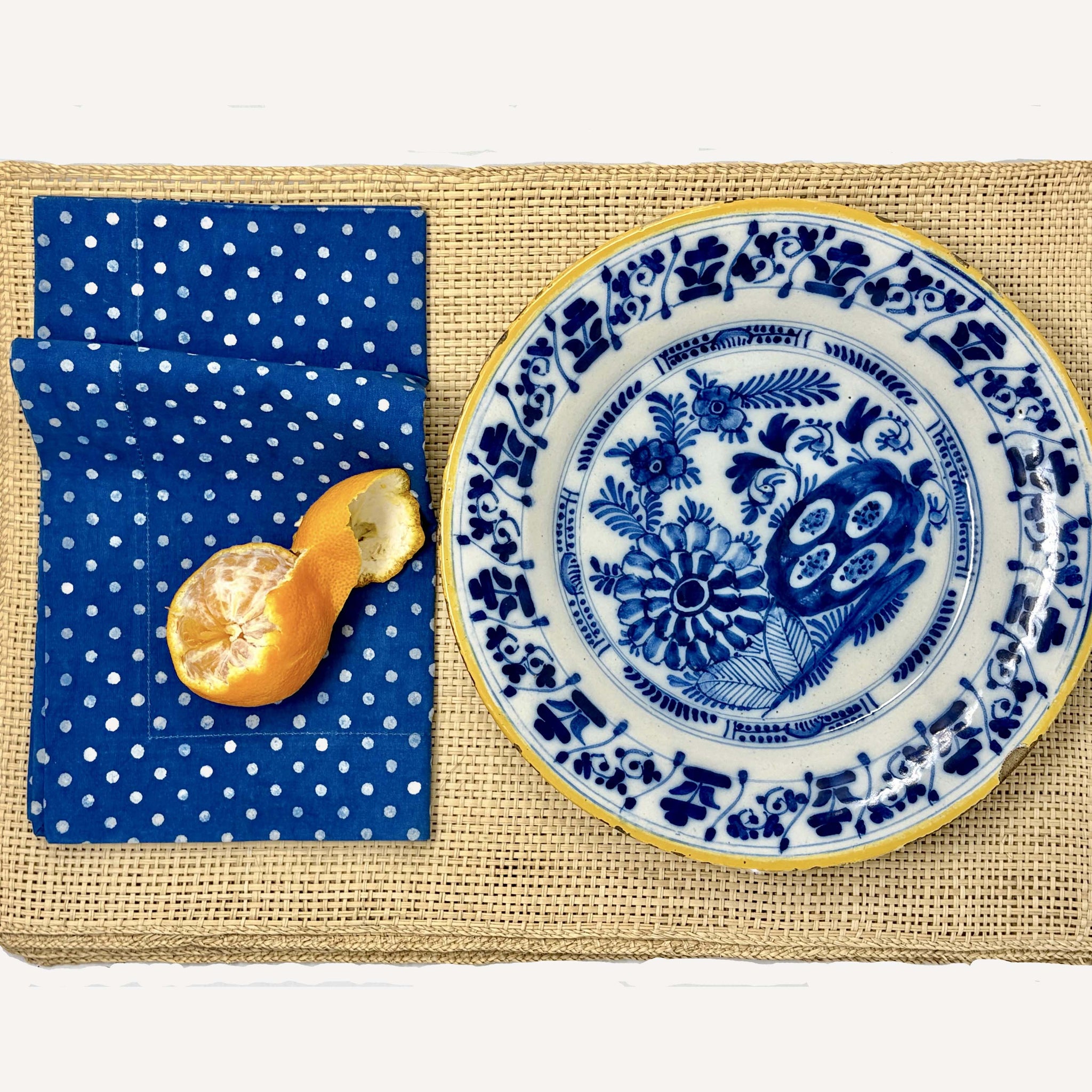 HANDWOVEN STRAW PLACEMATS NATURAL