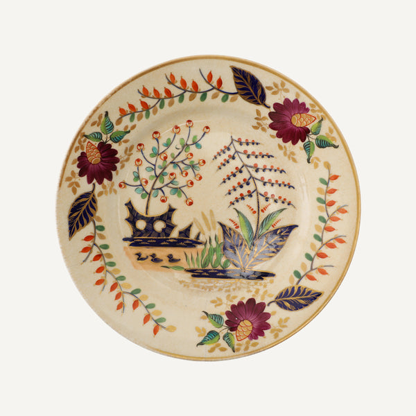 ANTIQUE HAND PAINTED PLATE