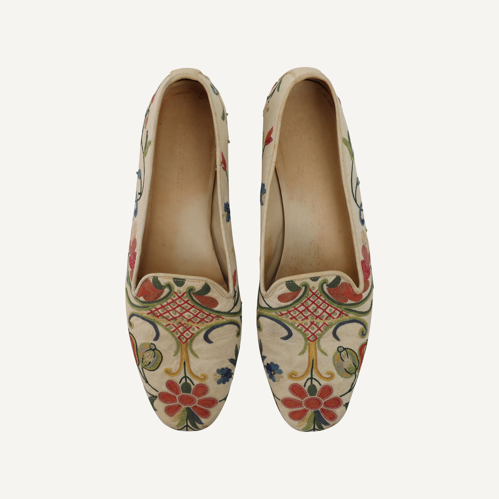 VINTAGE EMBROIDERED SLIPPERS