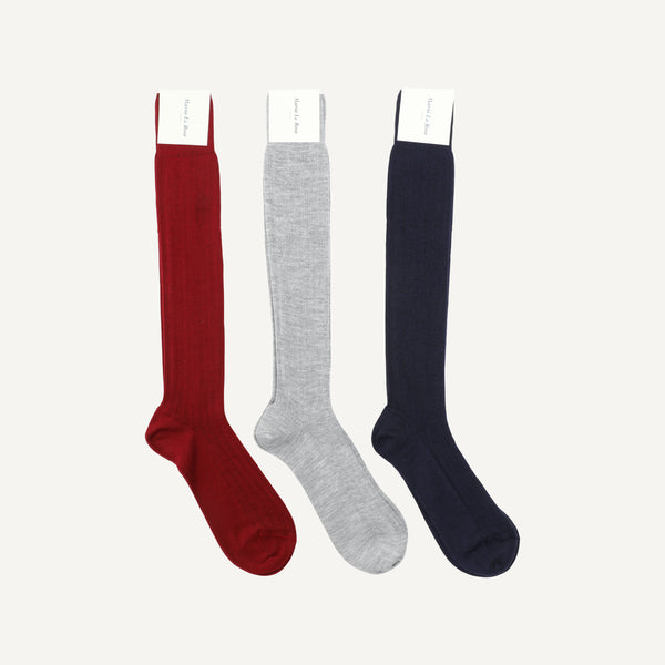 MARIA LA ROSA ENGLISH KNEE POINTELLE SOCKS