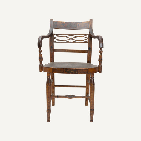 ANTIQUE SHERATON ARMCHAIR