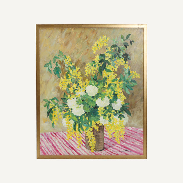 VINTAGE FLORAL PAINTING