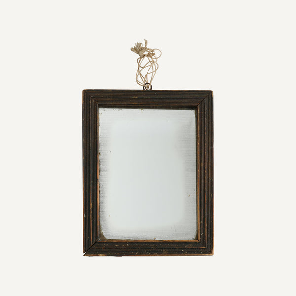 ANTIQUE WOOD FRAMED MIRROR