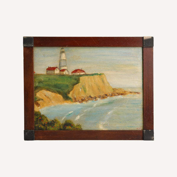 VINTAGE MONTAUK POINT PAINTING