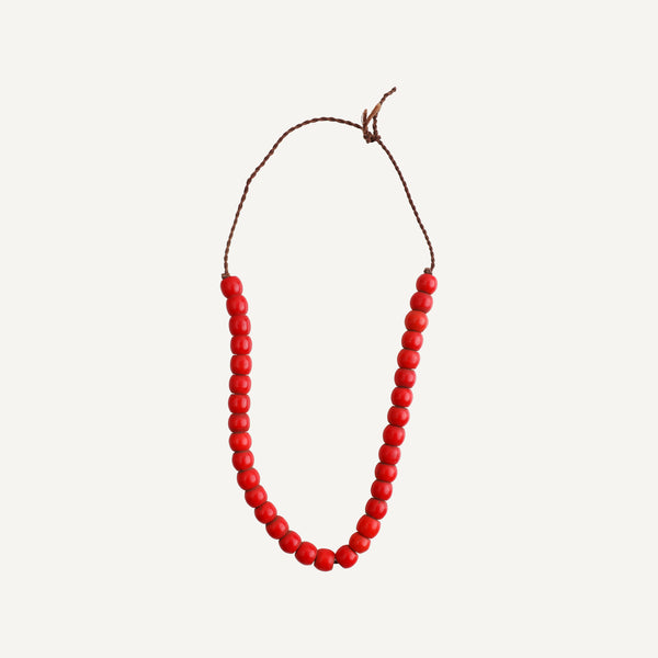 VINTAGE SHERPA CORAL NECKLACE