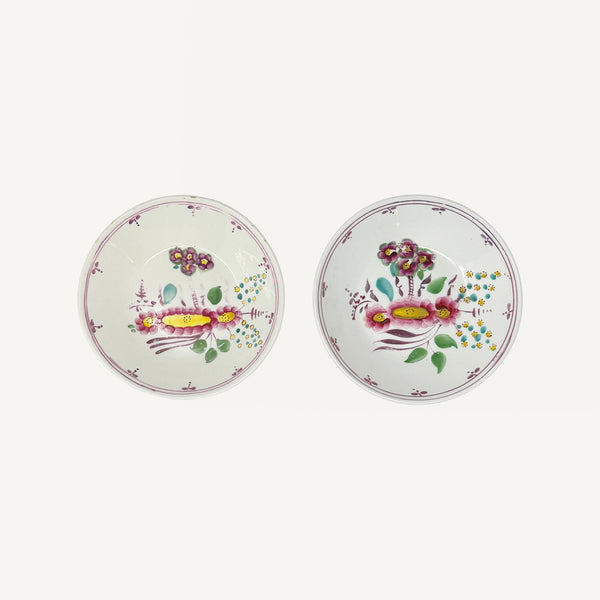 ANTIQUE PINK LUSTRE SAUCERS