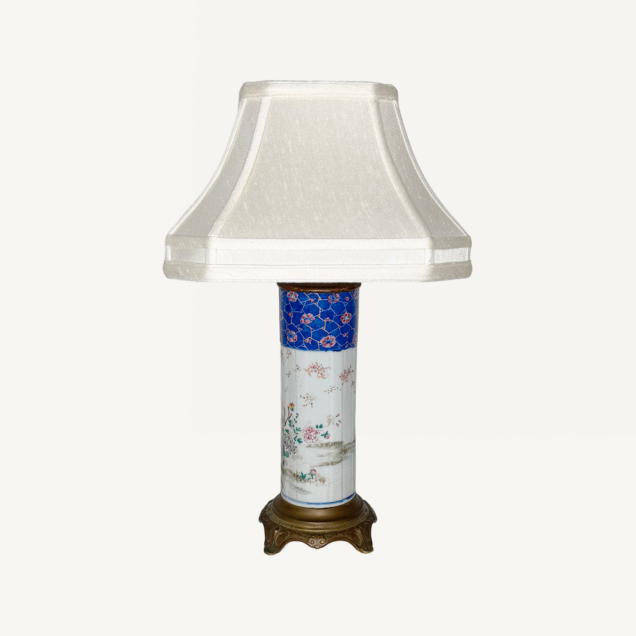 ANTIQUE PORCELAIN LAMP