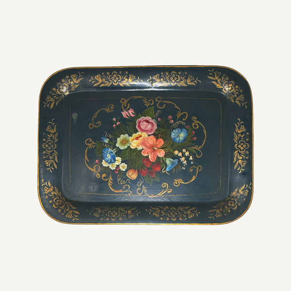 ANTIQUE TOLE TRAY