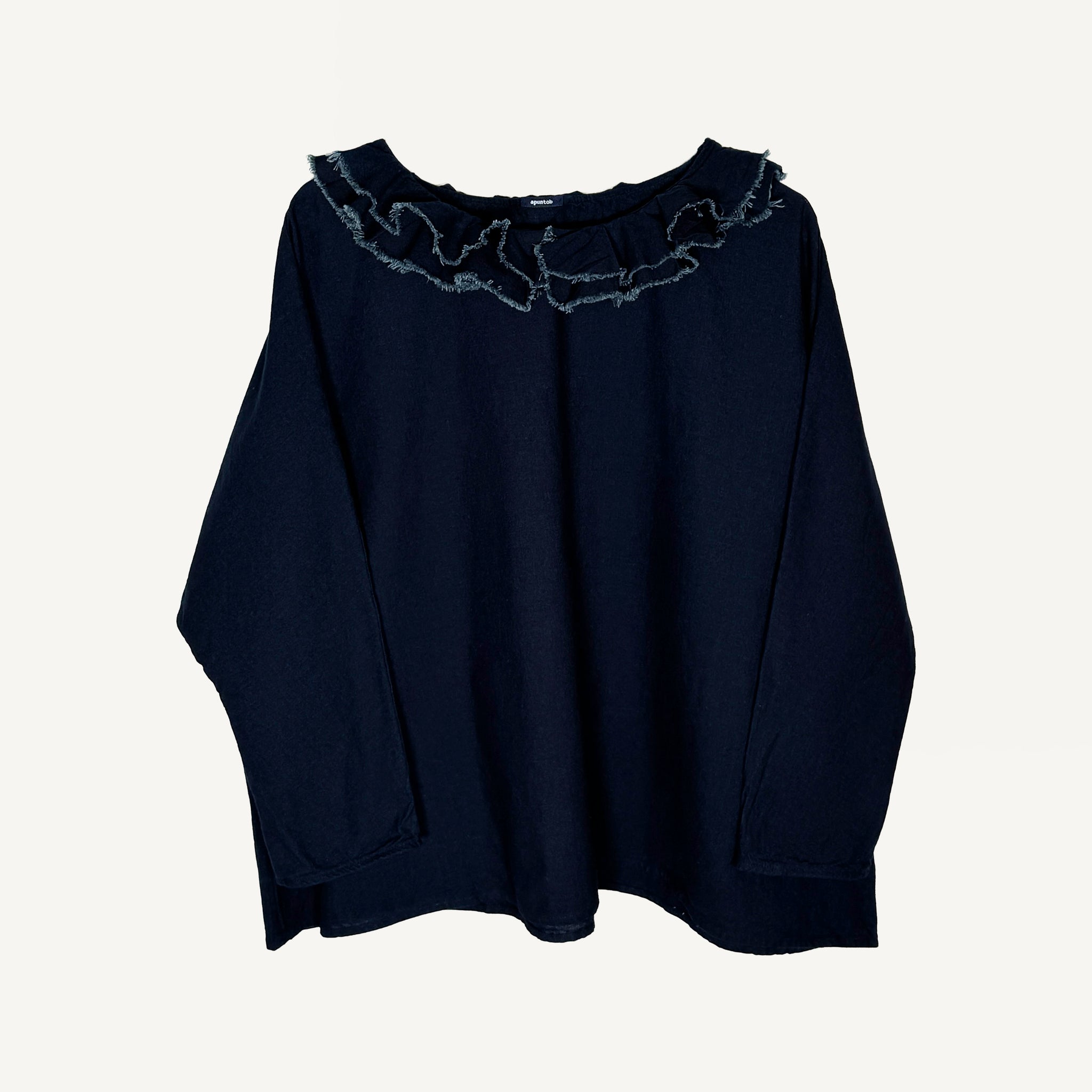 APUNTOB FRINGE COLLAR SHIRT