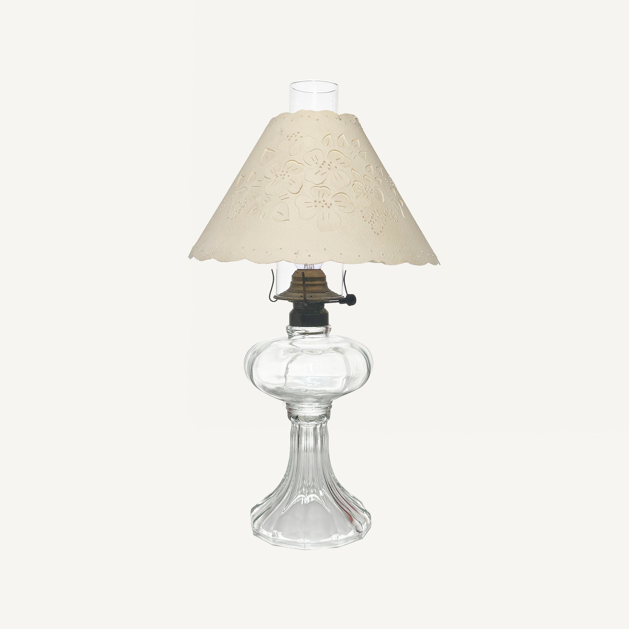 ANTIQUE OIL GLASS LAMP