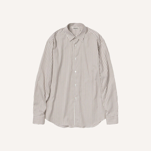 AURALEE FINE STRIPE SHIRT
