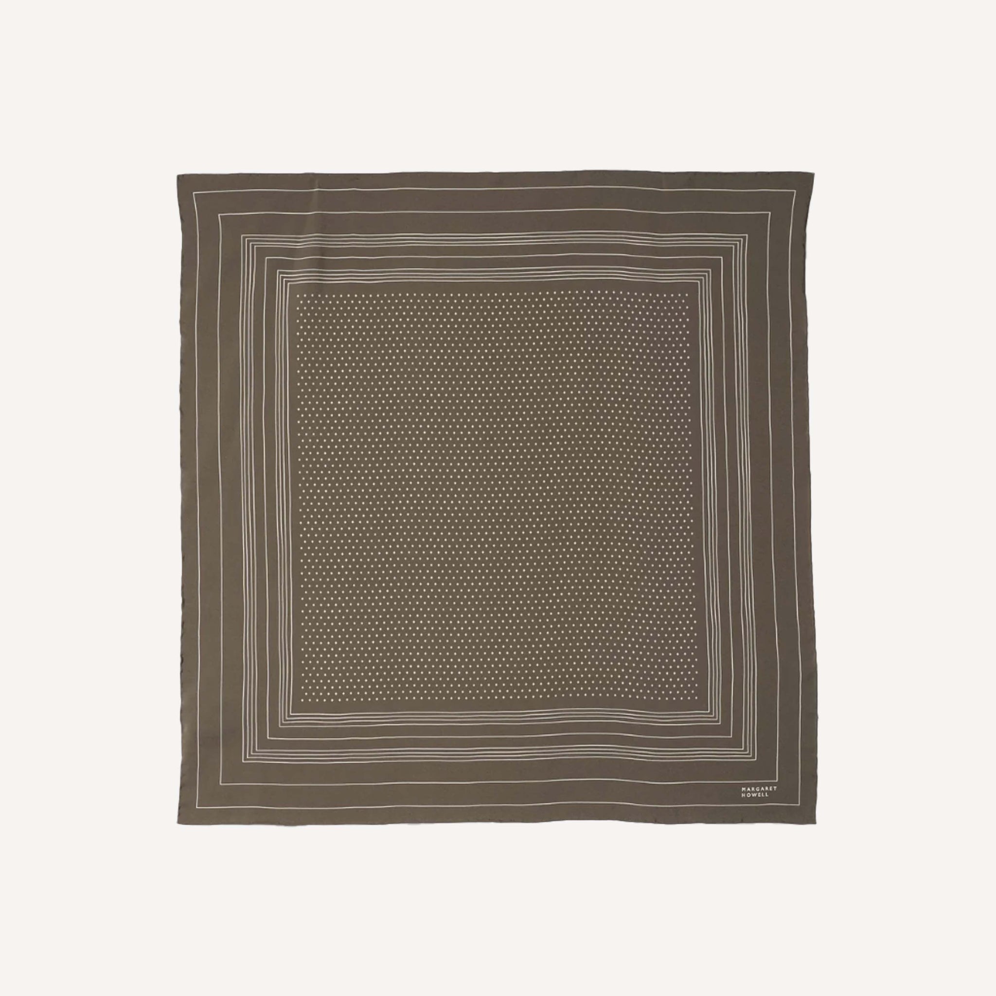 MARGARET HOWELL IRREGULAR BORDER SCARF