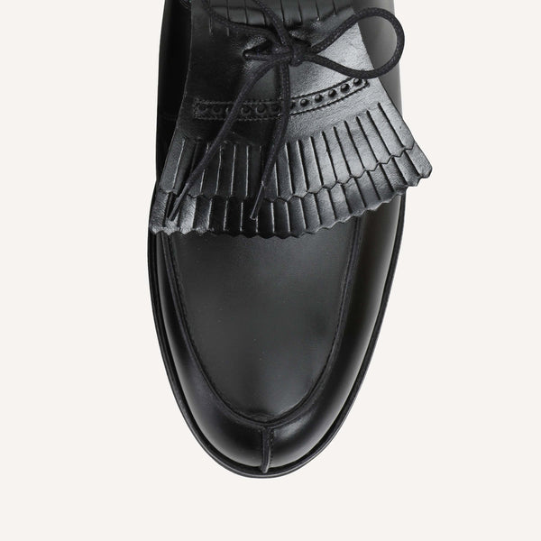 PLAIN GOODS MEN'S DERBY BLACK