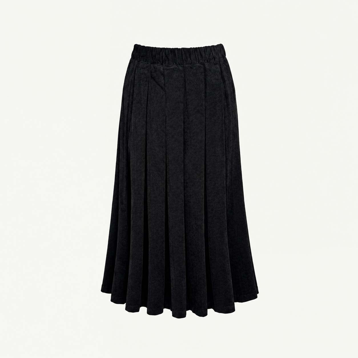 PINCORD PLEATED SKIRT