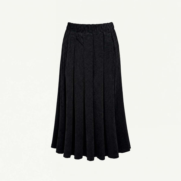 PINCORD PLEATED SKIRT