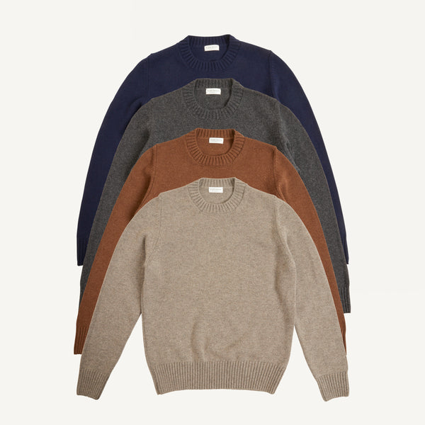 PLAIN GOODS CASHMERE CREWNECK SWEATER